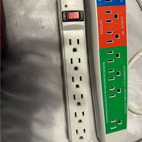 Set of Two Power cord‎ SMART Surge protector. Energy Saving. Must have for home. - Picture 3 of 11